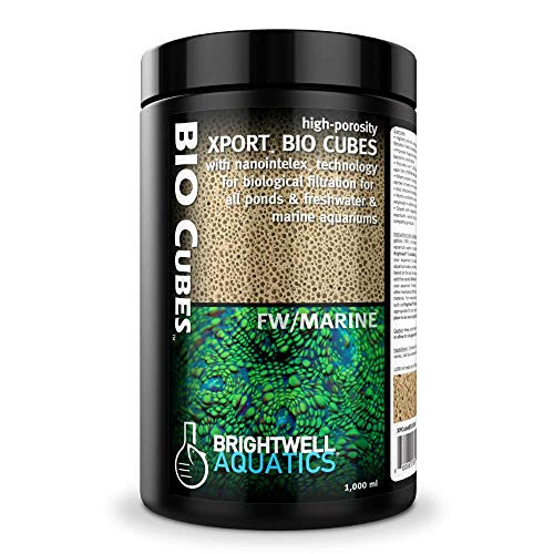 Brightwell Aquatics Xport BIO Cubes - Ultra-Porous Biological Filter Media for Filtration in Marine and Freshwater Aquariums, 1000-ml -XPCubeBIO1000- Brightwell Aquatics Xport BIO Cubes - Ultra-Porous Biological Filter Media for Filtration in Marine and Freshwater Aquariums, 1000-ml -XPCubeBIO1000-
