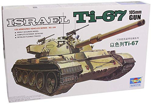 Trumpeter 00339 Israel TI-67 Tank w/ 105mm Gun 1/35 Scale Model Kit