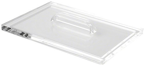 Plymor Clear Acrylic Lid with Handle -for Square Clear Acrylic Display Case-, 6" x 4"