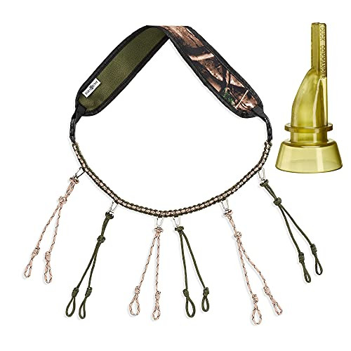 Dara Knot Duck Call Lanyard Bundle with Duck Commander 6-in-1 Pintail/Widgeon Duck Call -Green Camouflage  and  Call- - Duck Whistle