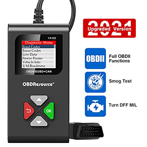 OBDMONSTER OBD2 Scanner YA-102 Car Code Reader with Full OBD2 Functions Diagnostic Scan Tool DTC Lookup Check Engine Fault Code Reader OBD2 Scan Tool for Car After 1996