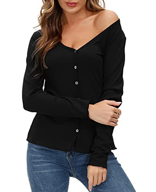 Women's Classic Long Sleeve Open Front Knit Cropped Bolero Shrug Cardigan Sweater Black2XL Women's Classic Long Sleeve Open Front Knit Cropped Bolero Shrug Cardigan Sweater Black2XL