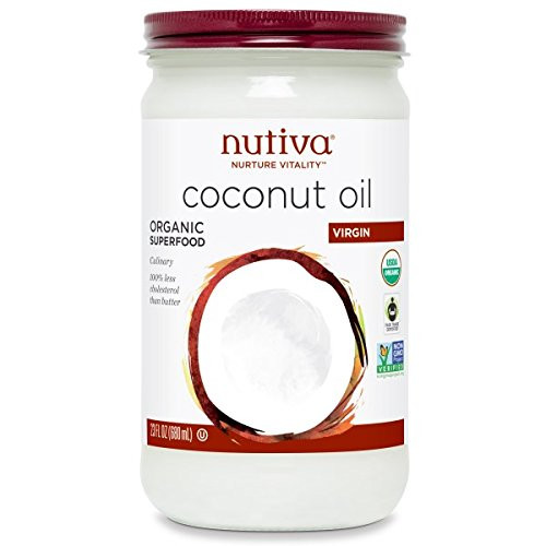 Nutiva Coconut Oil, Organic Extra Virgin, 23 fl oz -680 ml- by Nutiva