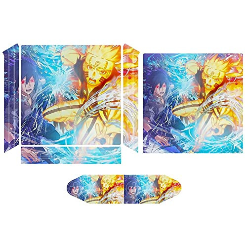 Naruto Naruto Sasuke PS4 sticker skin, console and controller full protection, accurate hole position and whole body decals are suitable for PS4 pro