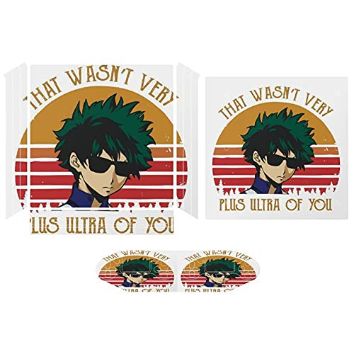 That Wasn't Very Plus Ultra Of You - My Hero Academia PS4 sticker skin, console and controller full protection, accurate hole position and whole body decals are suitable for PS4 pro