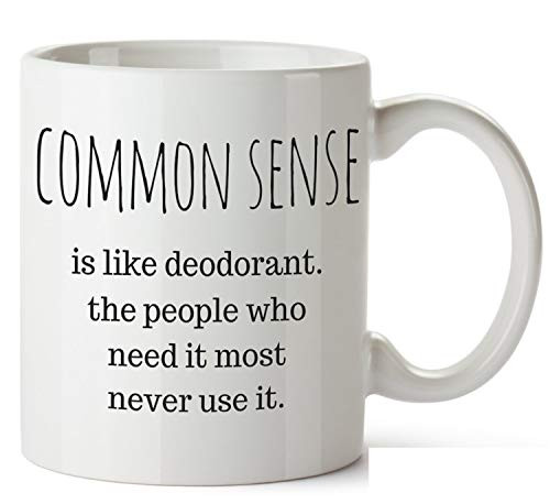 Common Sense gift Coworker gift Friend Gift Secret Santa Funny gift Birthday Gift Funny Mugs Stocking Filler Gift Ideas Stocking Filler
