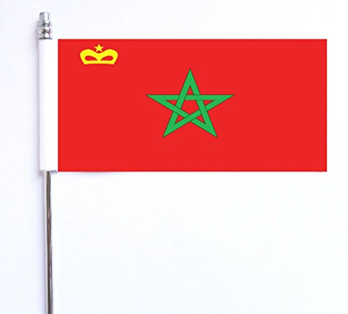 Morocco Civil Red -Merchant- Ensign Ultimate Table Desk Flag