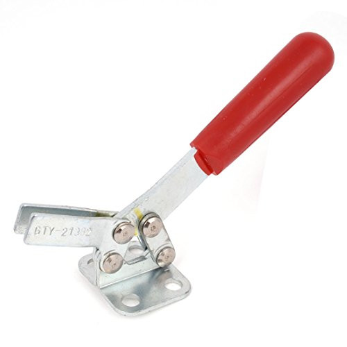 Aexit 255Kg 562 Clamps Lbs Long Bar Flange Base Vertical Plastic Coated Handle Quick Release Holding Capacity Toggle Clamps Toggle Clamp