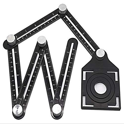 Angle Measuring Ruler Multi-Angle Ruler Easy Angle Measuring Folding Ruler For Do-It-Yourself Builders Carpenters, Tilers, Craftsmen