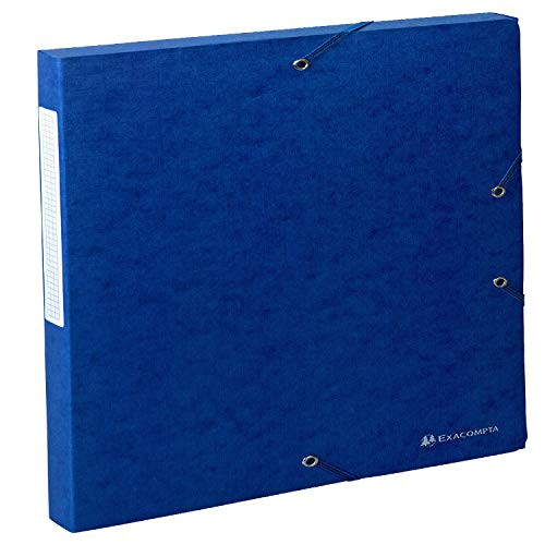 Exacompta Scotten Filing Box, 600 GSM, 25 mm Spine, A4 - Blue