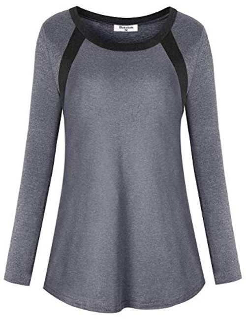 Bobolink Yoga Tops for Women Loose Fit Running Shirts Dri Fit Workout Clothes Long Sleeve Tops Tunic Athletic Tees Athleisure Wear Sports Tennis Blouses Casual Comfy Exercise Clothing,Gray Small S Bobolink Yoga Tops for Women Loose Fit Running Shirts Dri Fit Workout Clothes Long Sleeve Tops Tunic Athletic Tees Athleisure Wear Sports Tennis Blouses Casual Comfy Exercise Clothing,Gray Small S