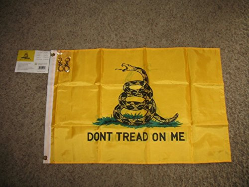 usep 2x3 Gadsden Dont Tread On Me Flag 210D Solarmax Nylon Double Sided 2ply / Clips