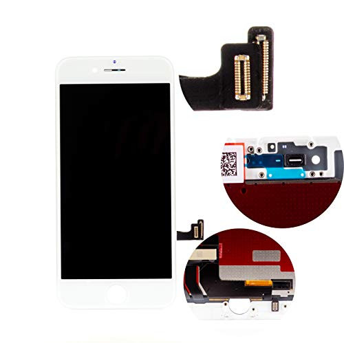 LCD Screen Replacement Digitizer Assembly Frame Full Set Display Touchscreen for iPhone 7 4.7 Inch -IP 7 White-
