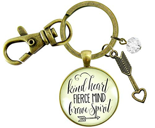 Gutsy Goodness Kindness Keychain Kind Heart Fierce Mind Brave Spirit Quote Positive Message Arrow Heart Jewelry Gutsy Goodness Kindness Keychain Kind Heart Fierce Mind Brave Spirit Quote Positive Message Arrow Heart Jewelry