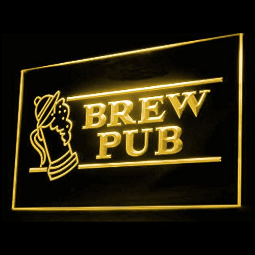 170008 OPEN Brew Pub Bar Club Sleek Hotspot Display LED Light Neon Sign