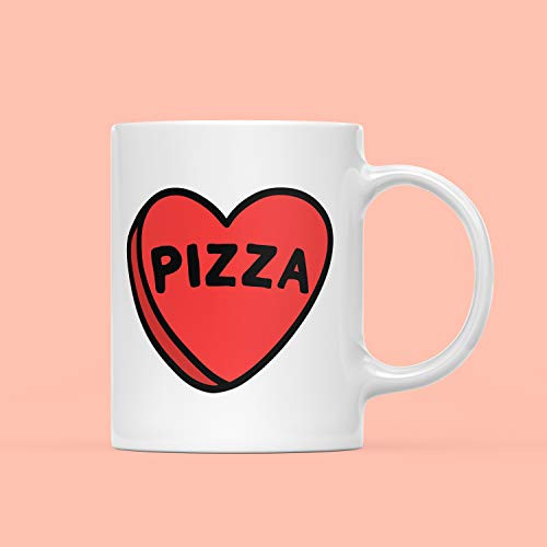 Pizza Mug I Love Pizza Mug Pizza Heart Pizza Gift Gift For Pizza Lover Secret Santa Gift Christmas Stocking Filler Funny Mug