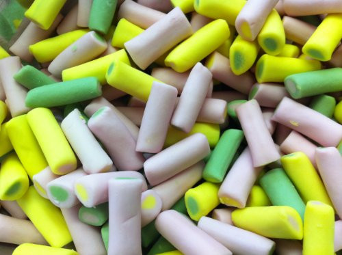 Haribo Rhubarb  and  Custard - 454g -old fashioned pound-