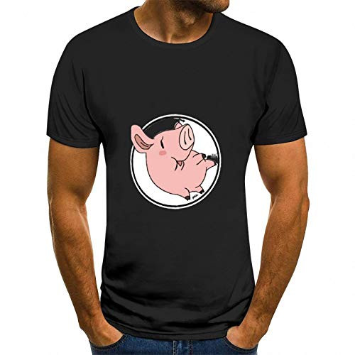 Short Sleeve T-Shirt for Men Seven Deadly Sins-Hawk Black-style1 S