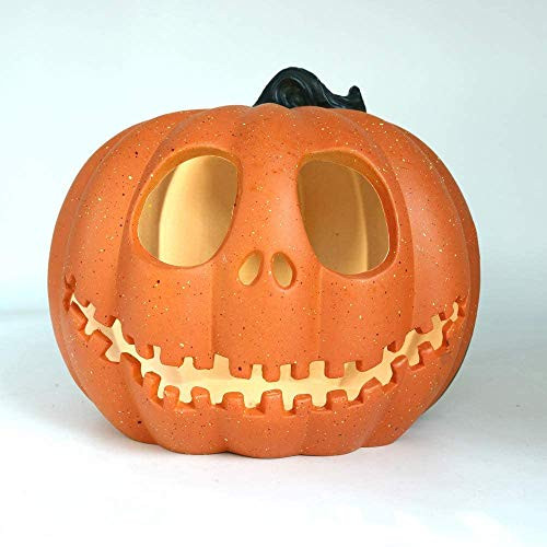 Halloween LED Pumpkin Lights Battery Operated, Orange Pumpkin Halloween for Halloween Home Table Decoration -C-