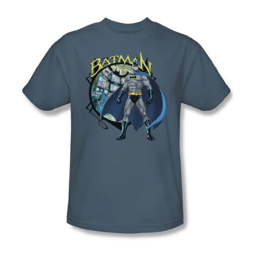 Batman - Joker Case Files Adult T-Shirt in Slate, Large, Slate