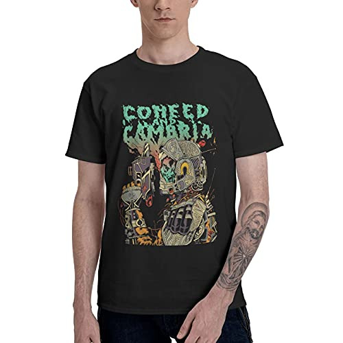 Coheed and Cambria T Shirt Men's Casual Shirt Cotton T-Shirt Tops Black
