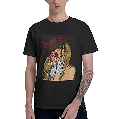 in This Moment Maria Brink Whore T Shirt Men's Casual Shirt Funny T-Shirt Tops Black