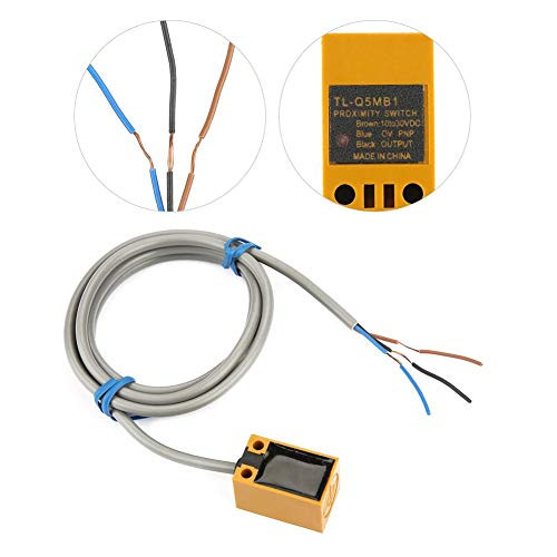 Roadiress Distance Measuring Inductive Proximity Sensor Switch, 5mm DC 3 Wires NO PNP Inductive Proximity Sensor Switch