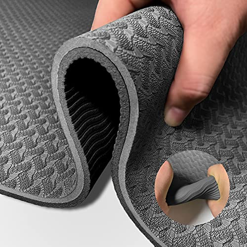 Yoga Mat Exercise Mats 8mm TPE Non Slip Extra Thick High Density Eco Friendly for Yoga,Workout,Pilates Yoga Mat Exercise Mats 8mm TPE Non Slip Extra Thick High Density Eco Friendly for Yoga,Workout,Pilates