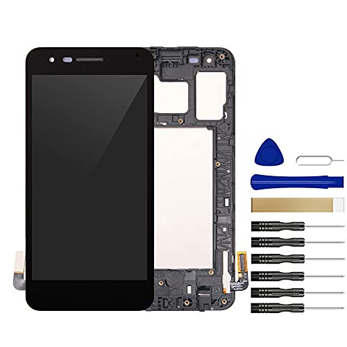 for MetroPCS LG Aristo 2 LM-X210MA LCD Screen Display Assembly Touch Screen Digitizer Panel Glass Replacement Tool -with Frame-