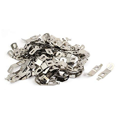 YeVhear Photo Frame Metal Spring Turn Clip Hanger Silver Tone 200 Pieces