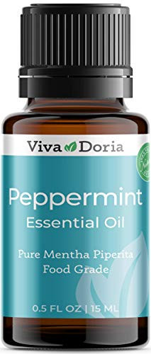 Viva Doria 100 percent Pure Northwest Peppermint Essential Oil, Undiluted, Food Grade, Steam Distilled, Made in USA, 15 mL -0.5 Fluid Ounce-