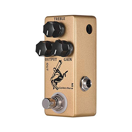 Alician Mosky Golden Horse Guitar Effect Pedal Overdrive Guitar Pedal True Bypass Guitar Parts  and  Accessories