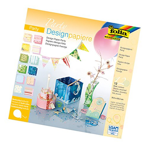 folia 10249 Block Party 30.5 x 30.5 cm Design Paper 12 Sheets, Assorted folia 10249 Block Party 30.5 x 30.5 cm Design Paper 12 Sheets, Assorted