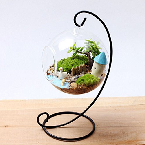 Vase New Glass Hanging Crystal Flower Vase Planter Terrarium Container Pot Home Decor-3- Vase New Glass Hanging Crystal Flower Vase Planter Terrarium Container Pot Home Decor-3-