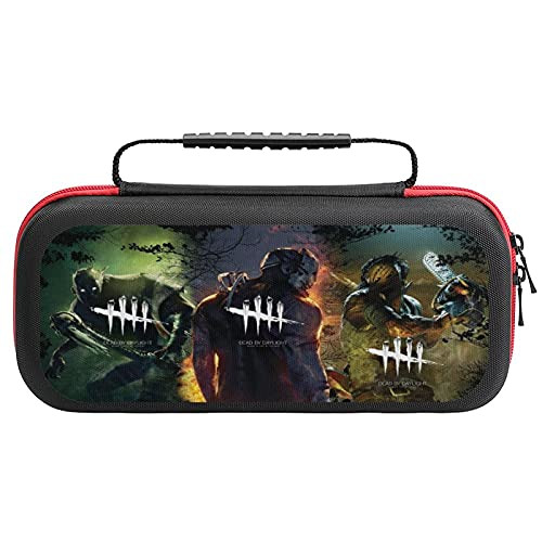 Dead by Daylight Carry Case for Nintendo Switch, Hard Shell Travel Cases with 20 Games Storage Slots  and  Shoulder Strap Storage for Switch Console, Pro Controller, Switch Dock, AC Adapter