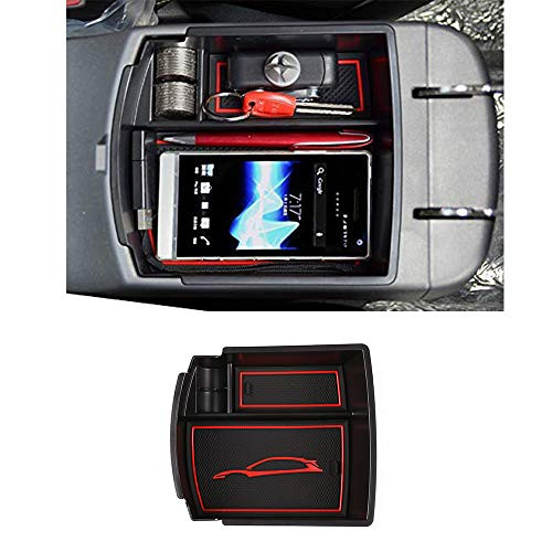 YIWANG Car Center Console Armrest Storage Box Organizer Tray for Hyundai Kona