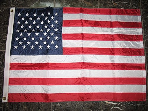 Moon 2x3 Embroidered USA United States Stars 210D Sewn Nylon Flag 2'x3' 2 Clips Premium Vivid Color and UV Fade Best Garden Outdor Decor Resistant Canvas Header and Polyester Material Flag Moon 2x3 Embroidered USA United States Stars 210D Sewn Nylon Flag 2'x3' 2 Clips Premium Vivid Color and UV Fade Best Garden Outdor Decor Resistant Canvas Header and Polyester Material Flag