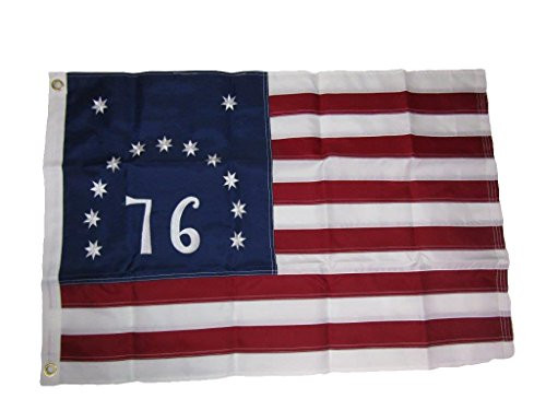 AES Embroidered Bennington -76- 1776 210D Sewn Nylon Flag 2'x3' 2 Clips Premium Vivid Color and UV Fade Best Garden Outdor Decor Resistant Canvas Header and Polyester Material Flag AES Embroidered Bennington -76- 1776 210D Sewn Nylon Flag 2'x3' 2 Clips Premium Vivid Color and UV Fade Best Garden Outdor Decor Resistant Canvas Header and Polyester Material Flag