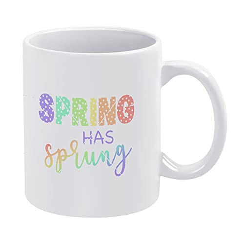 Spring File, Spring Has Sprung Novelty Christmas Holiday Fun Mug Gifts mug cup 15oz