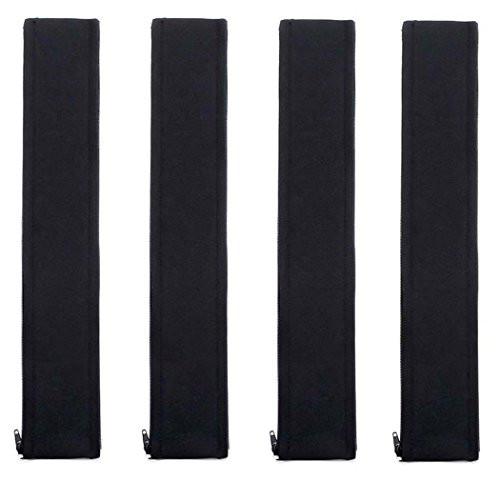 Cable Sleeve Management,Cord Management System for TV / Computer / Home Entertainment, 19 inch Flexible Cable Sleeve Zip Cover Organizer -Pack of 4-