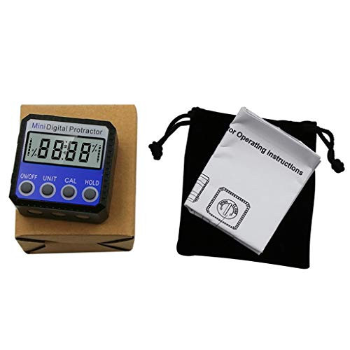 Sara-u Mini Magnetic Horizontal Angle Meter Digital Display Protractor Inclinometer Electronic Level Gauge