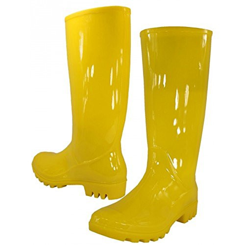 WearItti Rain Boots, Waterproof Shoes, Rubber Boots -7, Yellow-