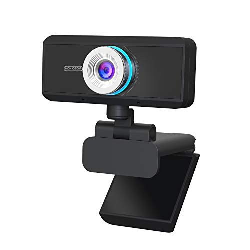 PC Webcam with Microphone, 1080P HD Webcam Streaming Computer Web Camera Live Streaming Webcam Widescreen HD Video Webcam, USB Computer Camera for PC Laptop Desktop Video Calling, Conferencing