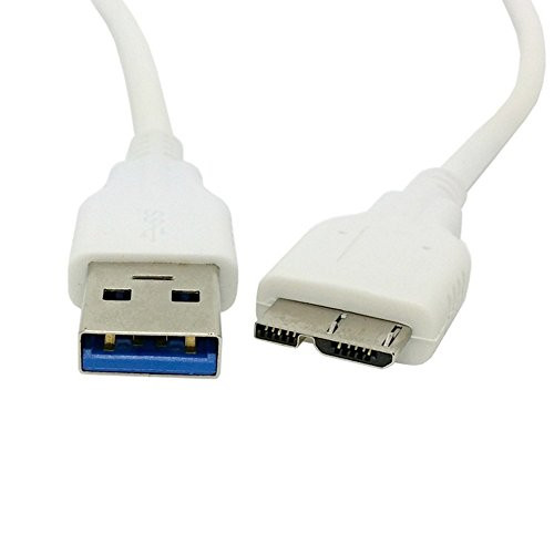 60cm White USB 3.0 A Male to Micro B Male data charge cable for Galaxy Note3 N9000 N900  and  S5 i9600