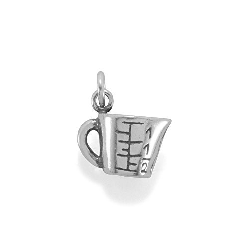 LND .925 Sterling Silver Oxidized Measuring Cup Charm