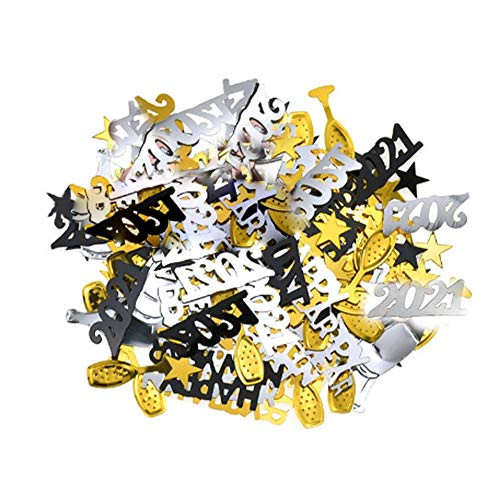 Glitter Table Confetti 2021 Happy New Year Confetti New Years Eve Party Supplies Glitter Confetti Sprinkles for Party Table Scatters Decorations Favor Supplies