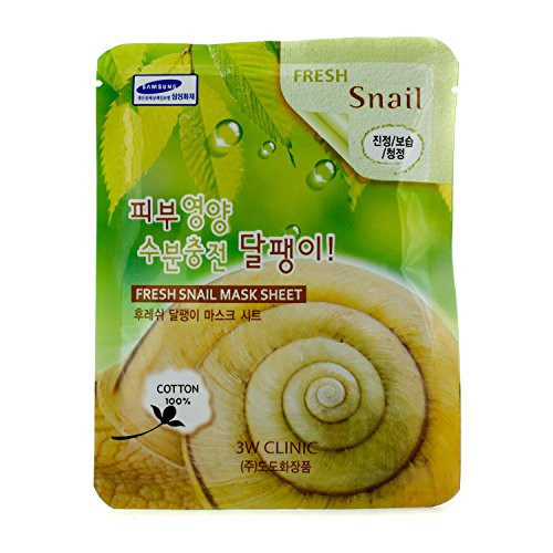 3W Clinic 3w clinic mask sheet - fresh snail, 1