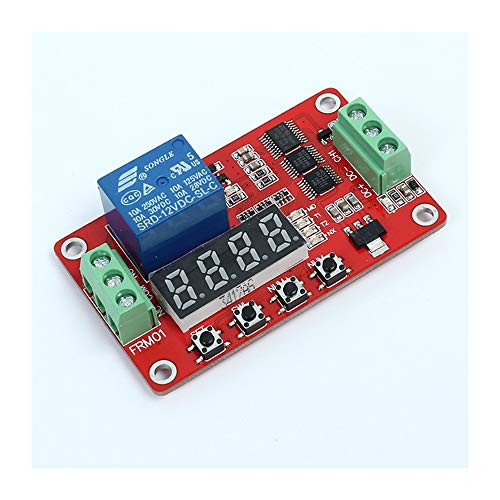 DC 24V 1 Channel Loop Delay Relay Module Timer Timing Switch Self-Locking Multifunction LED Digital Display Module