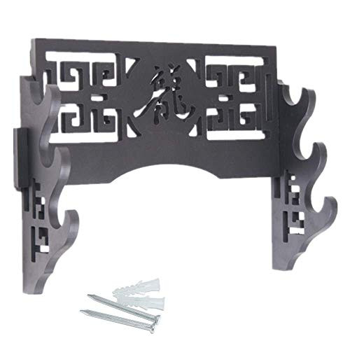 YANQ Sword Holder - Wall Mount Samurai Sword Display Stand Sword Bracket Hanger for Katana Wakizashi