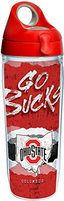 Tervis 1251401 Ohio State Buckeyes College Statement Insulated Tumbler with Wrap and Red with Gray Lid 24oz Water Bottle Clear Tervis 1251401 Ohio State Buckeyes College Statement Insulated Tumbler with Wrap and Red with Gray Lid 24oz Water Bottle Clear